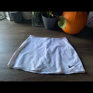 Small White Nike Tennis Skirt with Shorts